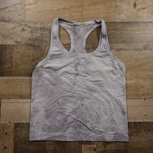 Lululemon Cool Racerback‎ Tank Manifesto Gray Women’s Size 6